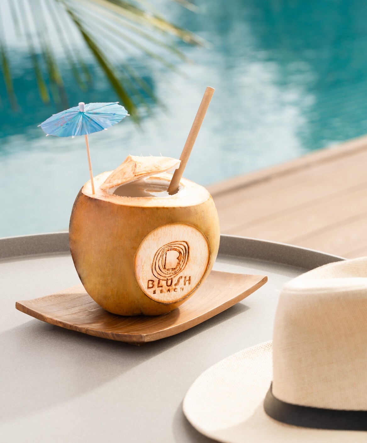 Beach club restaurant cocktails Vietnam