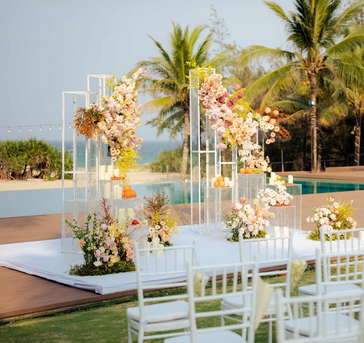 Elegant beachside event space at Blush Beach Club Da Nang