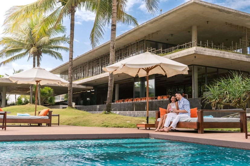 Beach club mang phong cách Địa Trung Hải tại biển Hội An